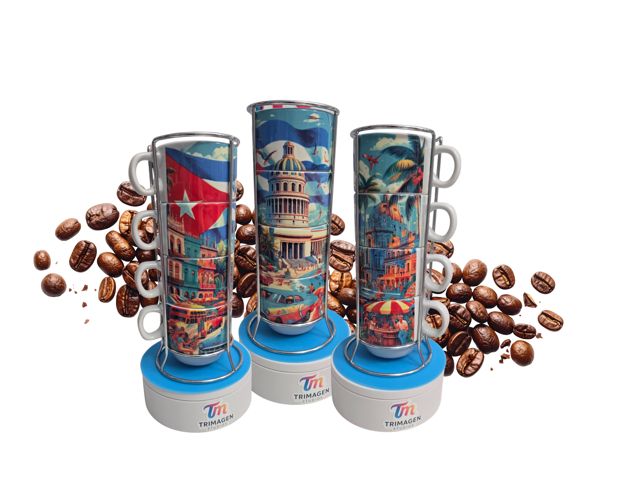 Tacitas de cafe 1  Diseño CUBA